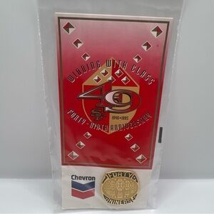 San Francisco 49ers 49th Anniversary     Collectable Pin Chevron Promo 1995